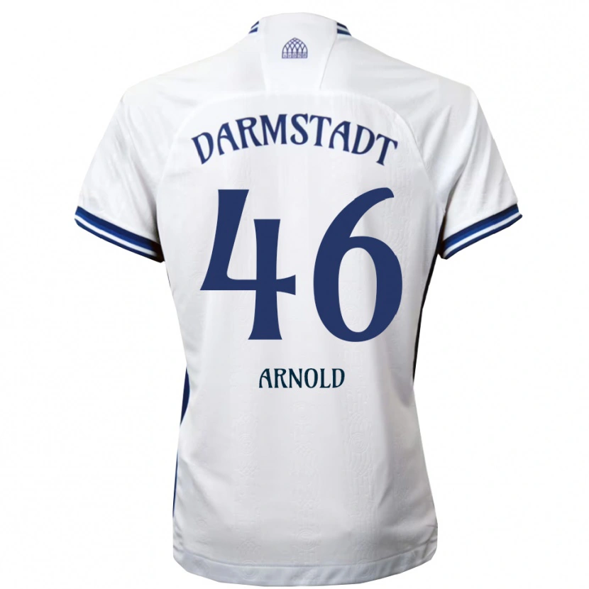 Danxen Heren Tim Arnold #46 Wit Blauw Uitshirt Uittenue 2025/26 T-Shirt