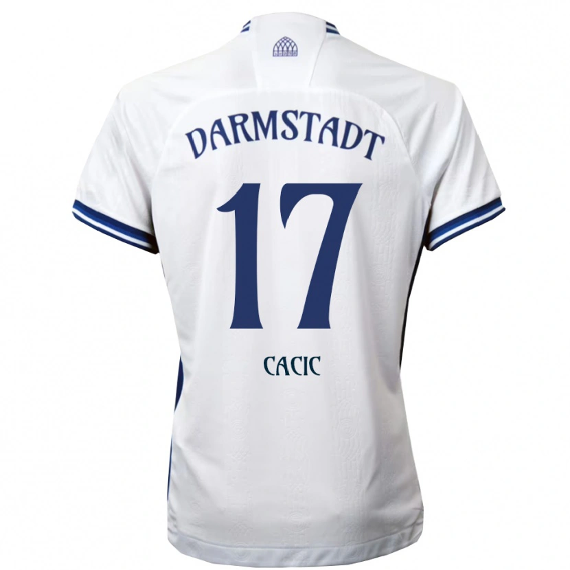 Danxen Heren Antonio Cacic #17 Wit Blauw Uitshirt Uittenue 2025/26 T-Shirt