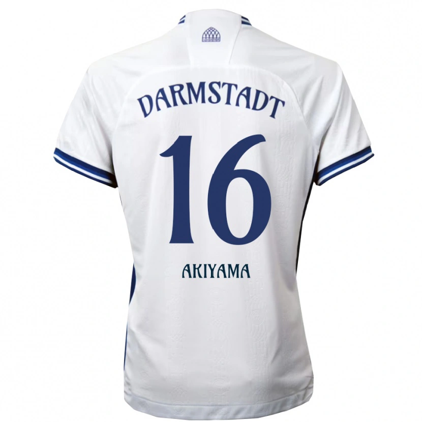 Danxen Heren Hiroki Akiyama #16 Wit Blauw Uitshirt Uittenue 2025/26 T-Shirt