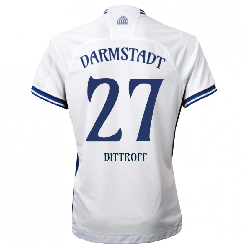 Danxen Heren Maurice Bittroff #27 Wit Blauw Uitshirt Uittenue 2025/26 T-Shirt