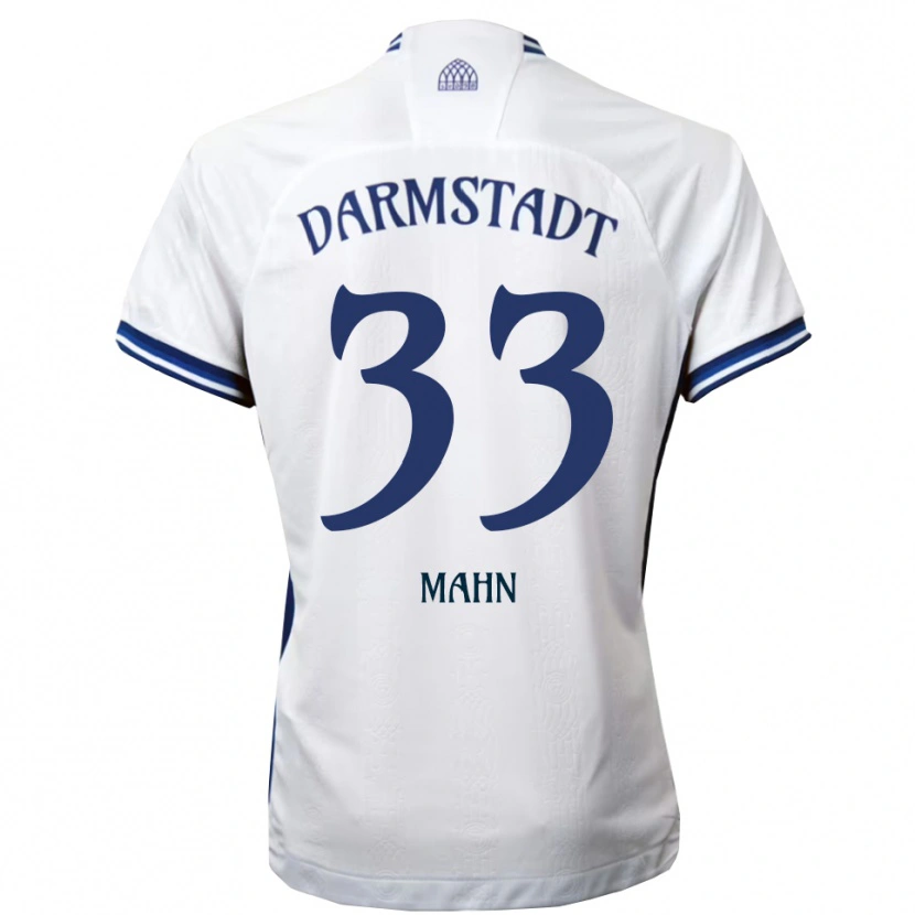 Danxen Heren Jeremy Mahn #33 Wit Blauw Uitshirt Uittenue 2025/26 T-Shirt