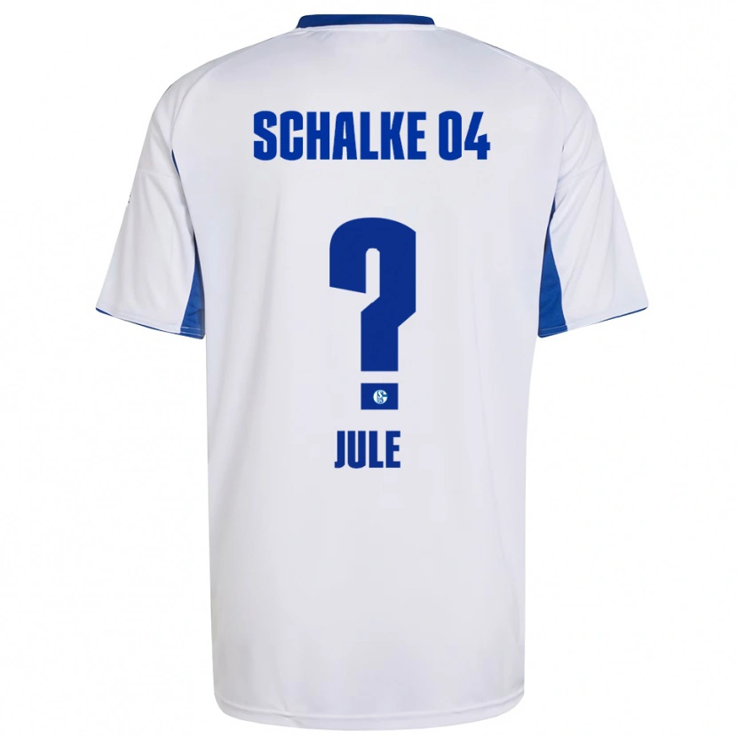 Danxen Heren Jule Dallmann #0 Wit Blauw Uitshirt Uittenue 2025/26 T-Shirt