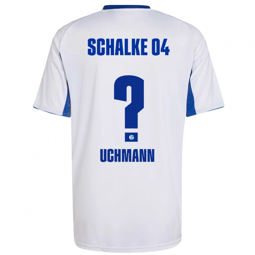 Danxen Heren Ty Uchmann #0 Wit Blauw Uitshirt Uittenue 2025/26 T-Shirt