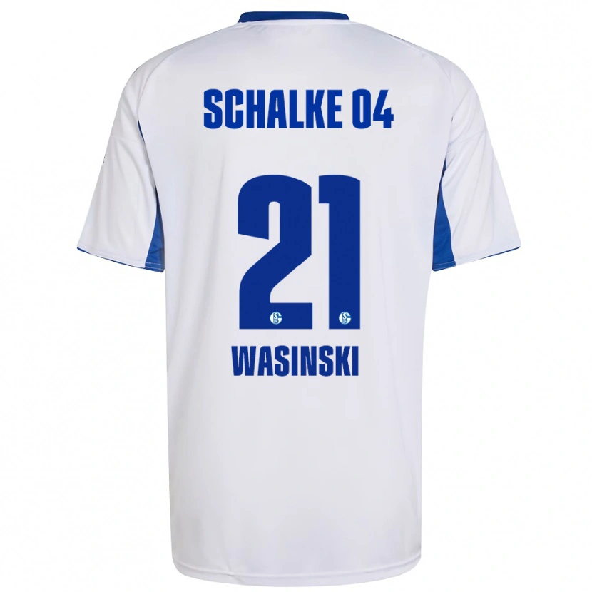 Danxen Heren Martin Wasinski #21 Wit Blauw Uitshirt Uittenue 2025/26 T-Shirt