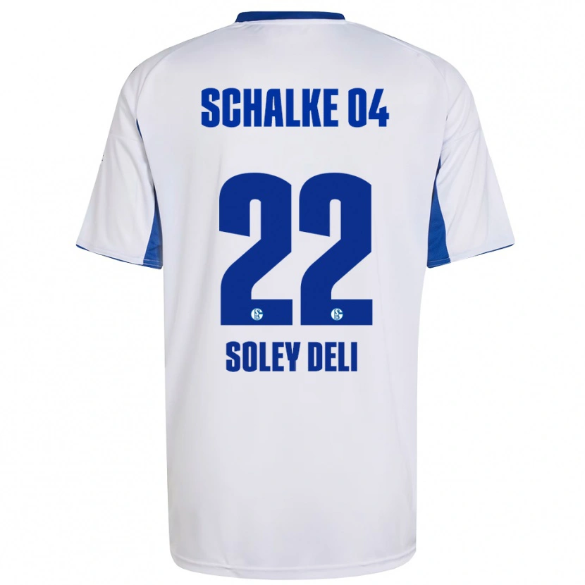 Danxen Heren Dilara Soley Deli #22 Wit Blauw Uitshirt Uittenue 2025/26 T-Shirt