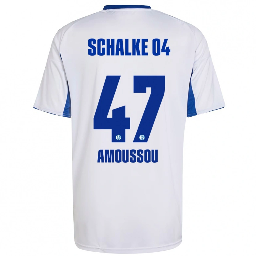 Danxen Heren Zaid Tchibara #47 Wit Blauw Uitshirt Uittenue 2025/26 T-Shirt