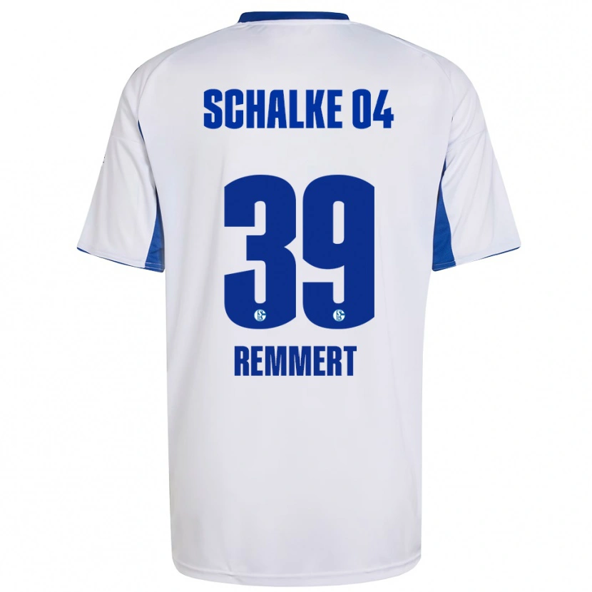 Danxen Heren Peter Remmert #39 Wit Blauw Uitshirt Uittenue 2025/26 T-Shirt