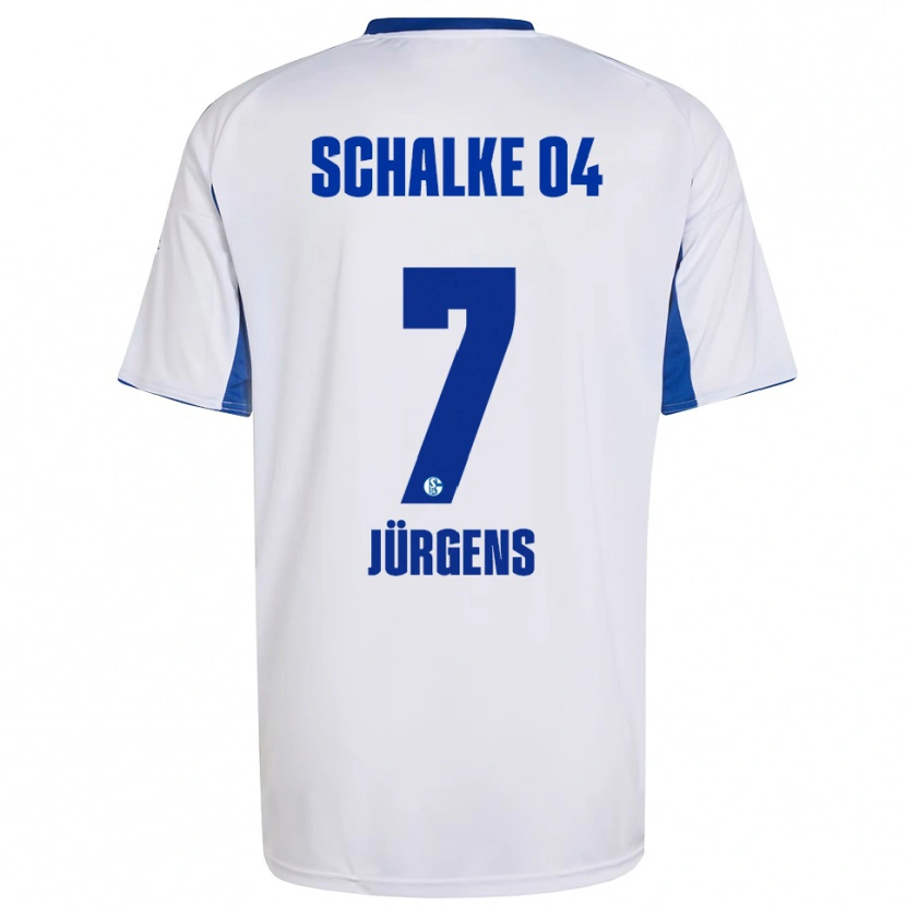 Danxen Heren Celina Jürgens #7 Wit Blauw Uitshirt Uittenue 2025/26 T-Shirt