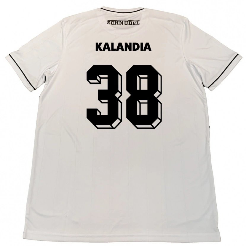 Danxen Heren Luka Kalandia #38 Wit Zwart Uitshirt Uittenue 2025/26 T-Shirt