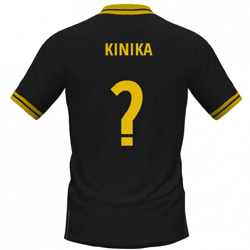 Danxen Heren Darryl Kinika #0 Zwart Geel Uitshirt Uittenue 2025/26 T-Shirt