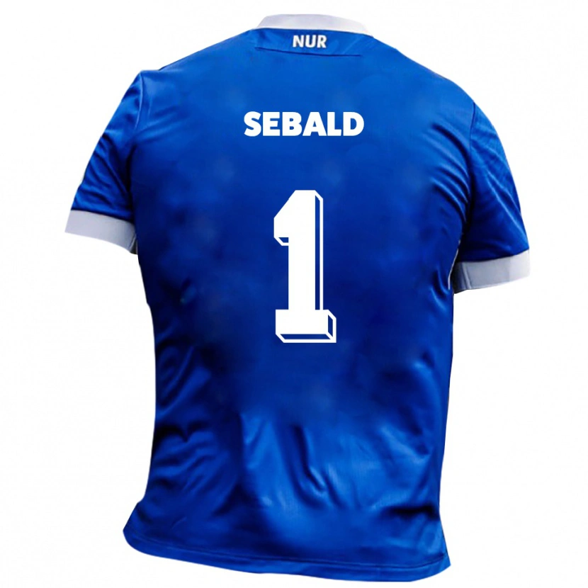 Danxen Heren Alexander Sebald #1 Blauw Wit Uitshirt Uittenue 2025/26 T-Shirt
