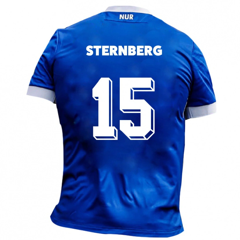 Danxen Heren Michael Sternberg #15 Blauw Wit Uitshirt Uittenue 2025/26 T-Shirt