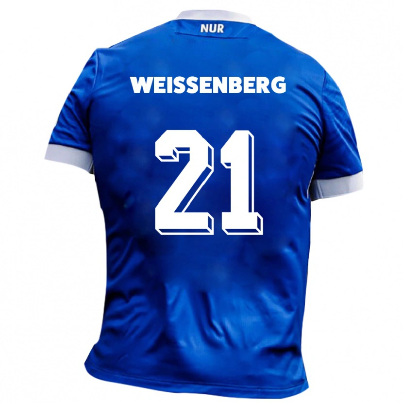 Danxen Heren Shawn Weißenberg #21 Blauw Wit Uitshirt Uittenue 2025/26 T-Shirt