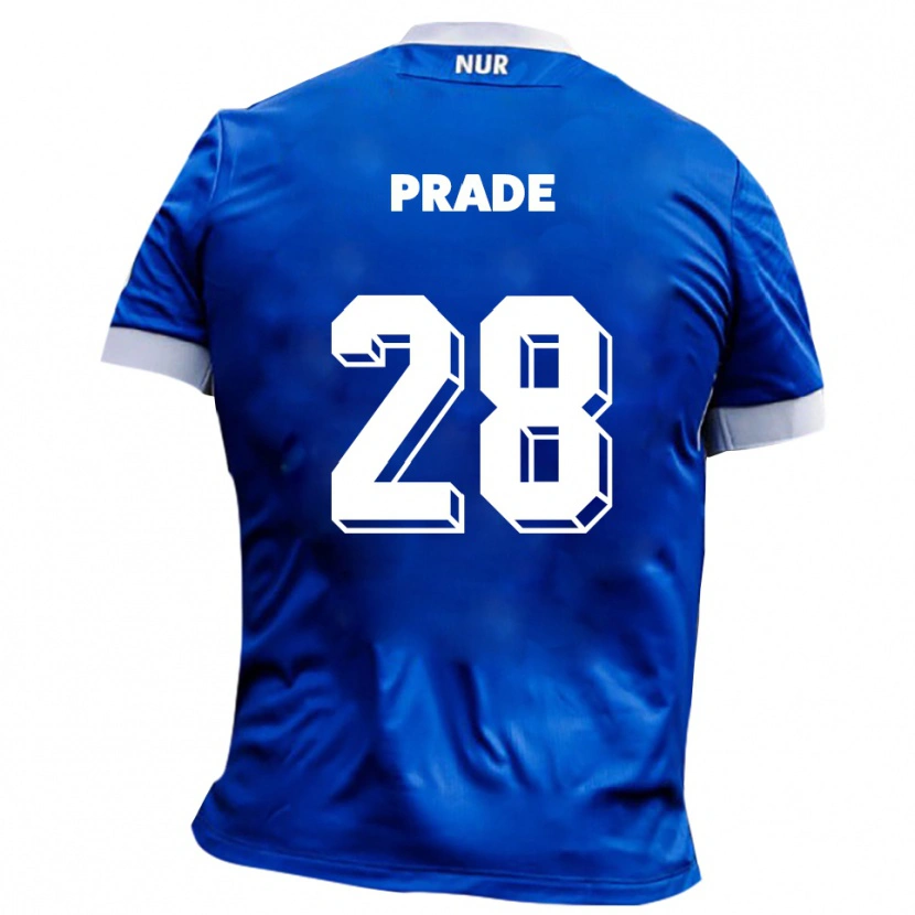 Danxen Heren Adrian Prade #28 Blauw Wit Uitshirt Uittenue 2025/26 T-Shirt