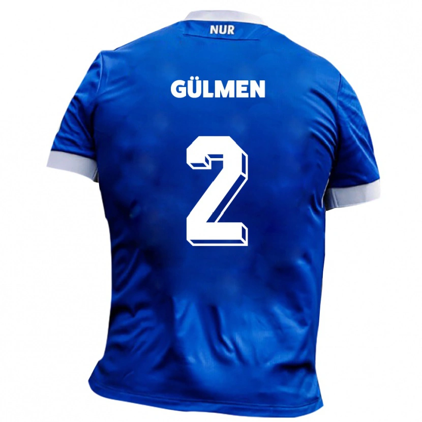 Danxen Heren Kubilay Gülmen #2 Blauw Wit Uitshirt Uittenue 2025/26 T-Shirt