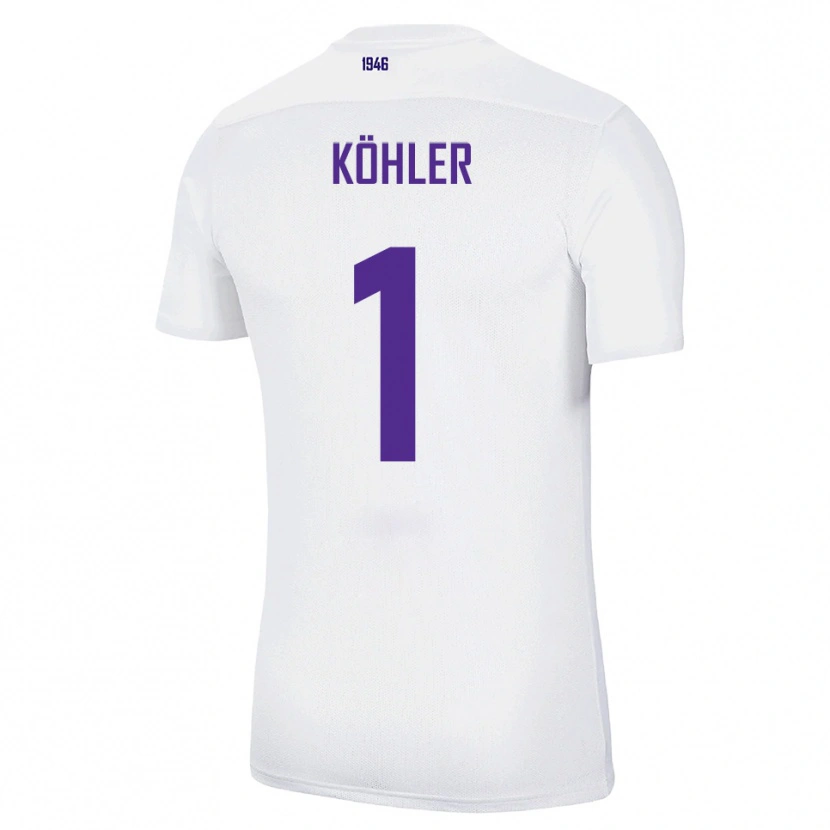 Danxen Heren Lucas Köhler #1 Wit Groen Uitshirt Uittenue 2025/26 T-Shirt