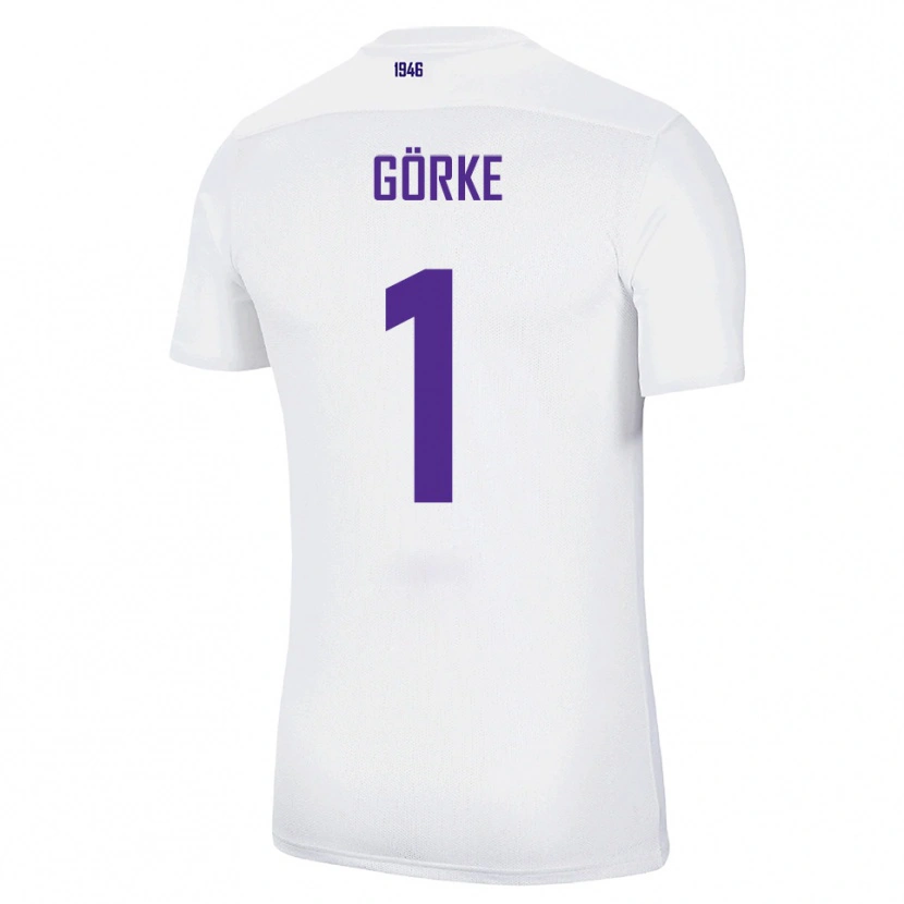 Danxen Heren Arthur Görke #1 Wit Groen Uitshirt Uittenue 2025/26 T-Shirt