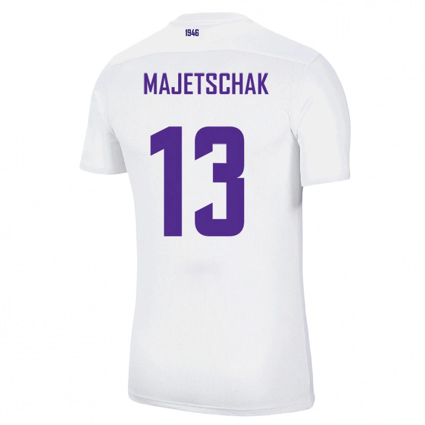 Danxen Heren Erik Majetschak #13 Wit Groen Uitshirt Uittenue 2025/26 T-Shirt