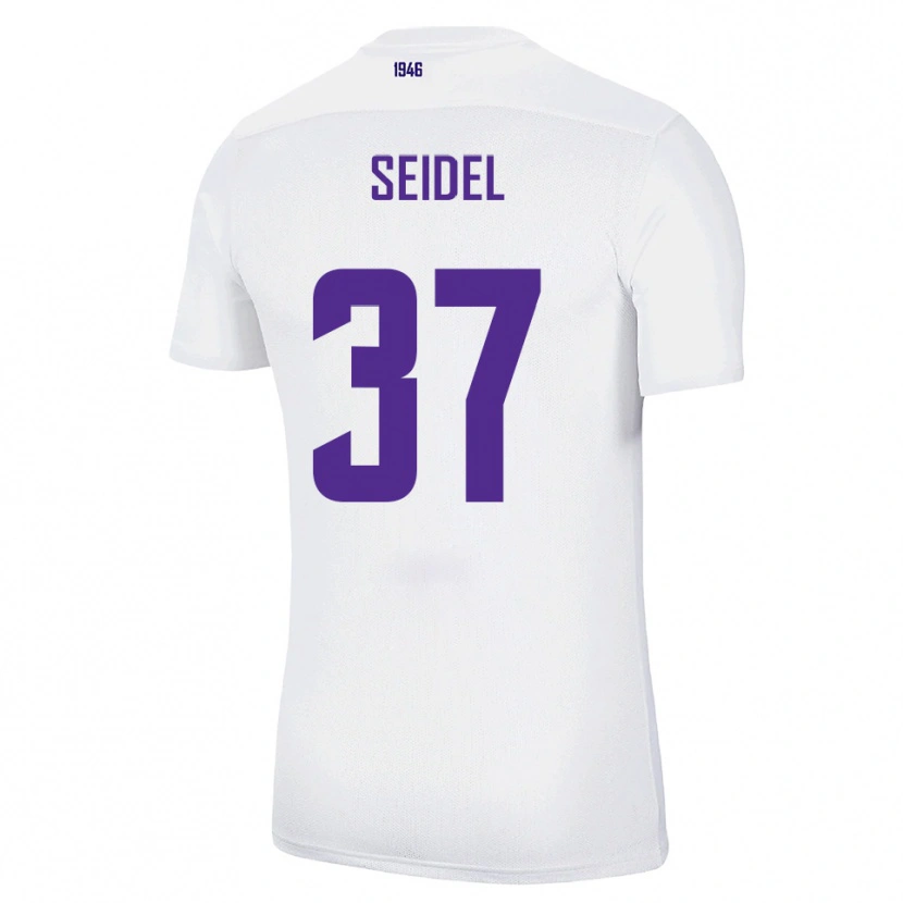 Danxen Heren Paul Seidel #37 Wit Groen Uitshirt Uittenue 2025/26 T-Shirt