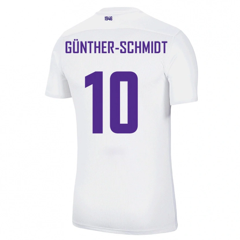 Danxen Heren Julian Günther-Schmidt #10 Wit Groen Uitshirt Uittenue 2025/26 T-Shirt