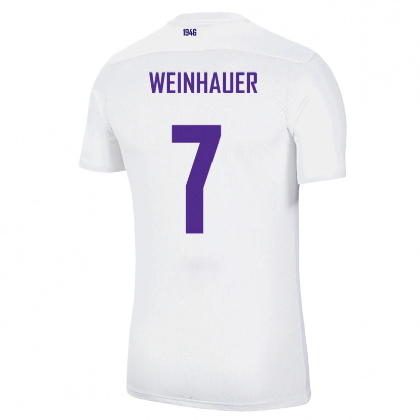 Danxen Heren Erik Weinhauer #7 Wit Groen Uitshirt Uittenue 2025/26 T-Shirt