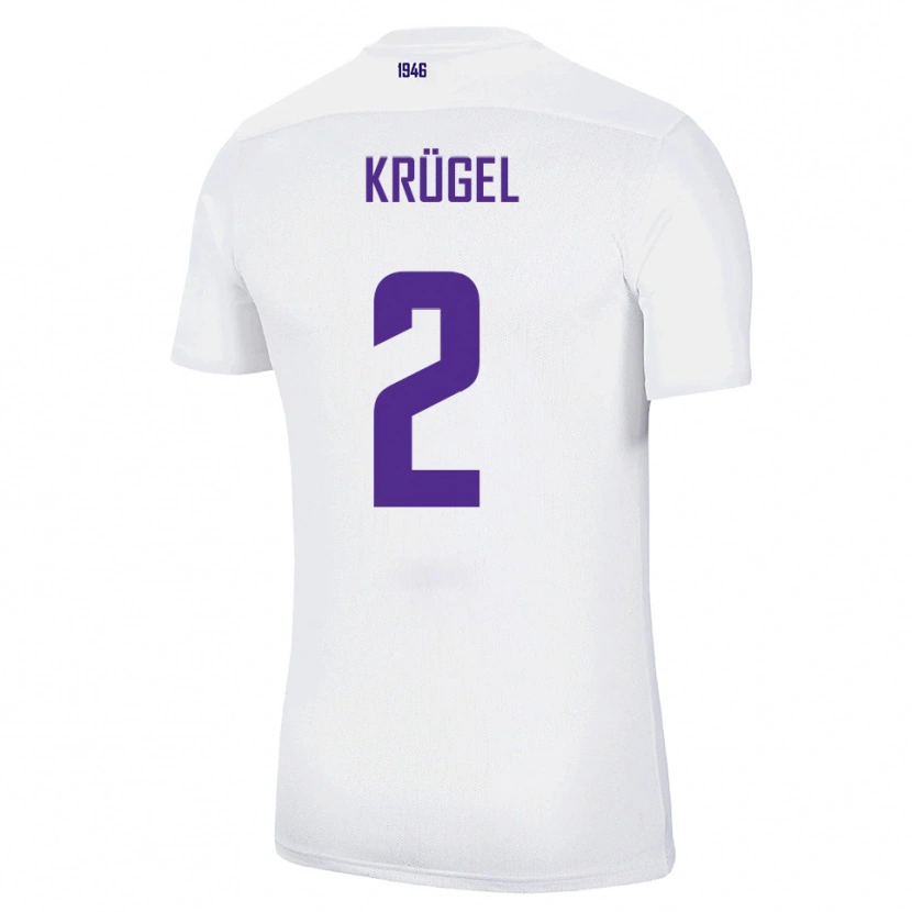Danxen Heren Theo Krügel #2 Wit Groen Uitshirt Uittenue 2025/26 T-Shirt