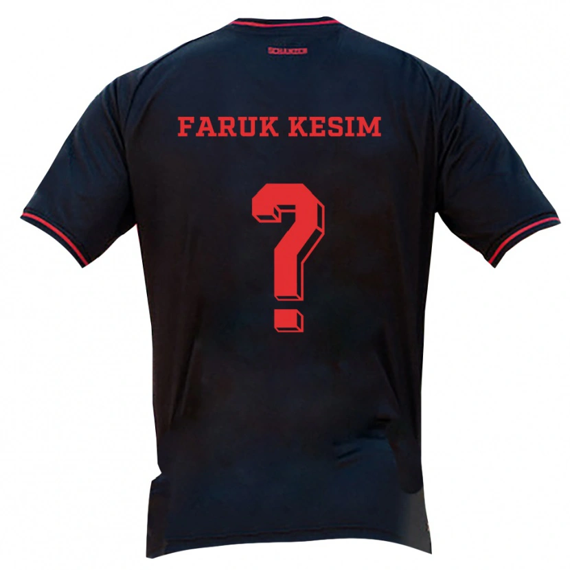 Danxen Heren Efkan Faruk Kesim #0 Zwart Rood Wit Uitshirt Uittenue 2025/26 T-Shirt