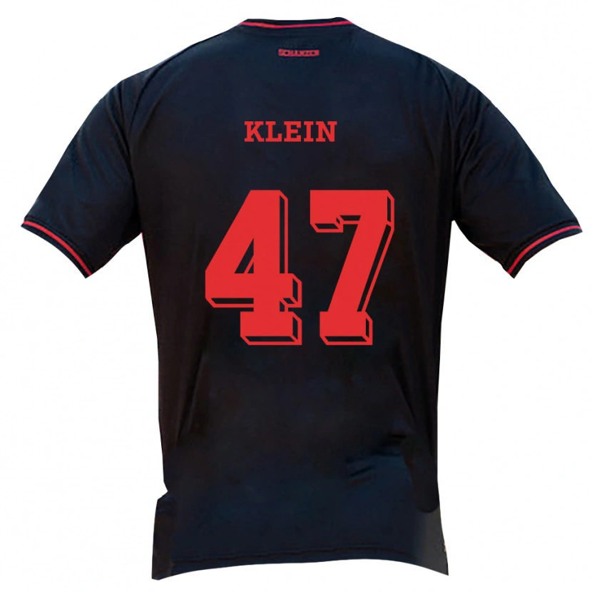 Danxen Heren David Klein #47 Zwart Rood Wit Uitshirt Uittenue 2025/26 T-Shirt