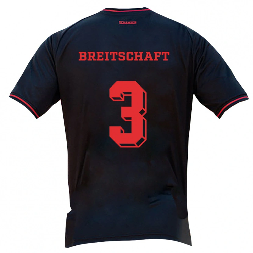 Danxen Heren Veit Breitschaft #3 Zwart Rood Wit Uitshirt Uittenue 2025/26 T-Shirt