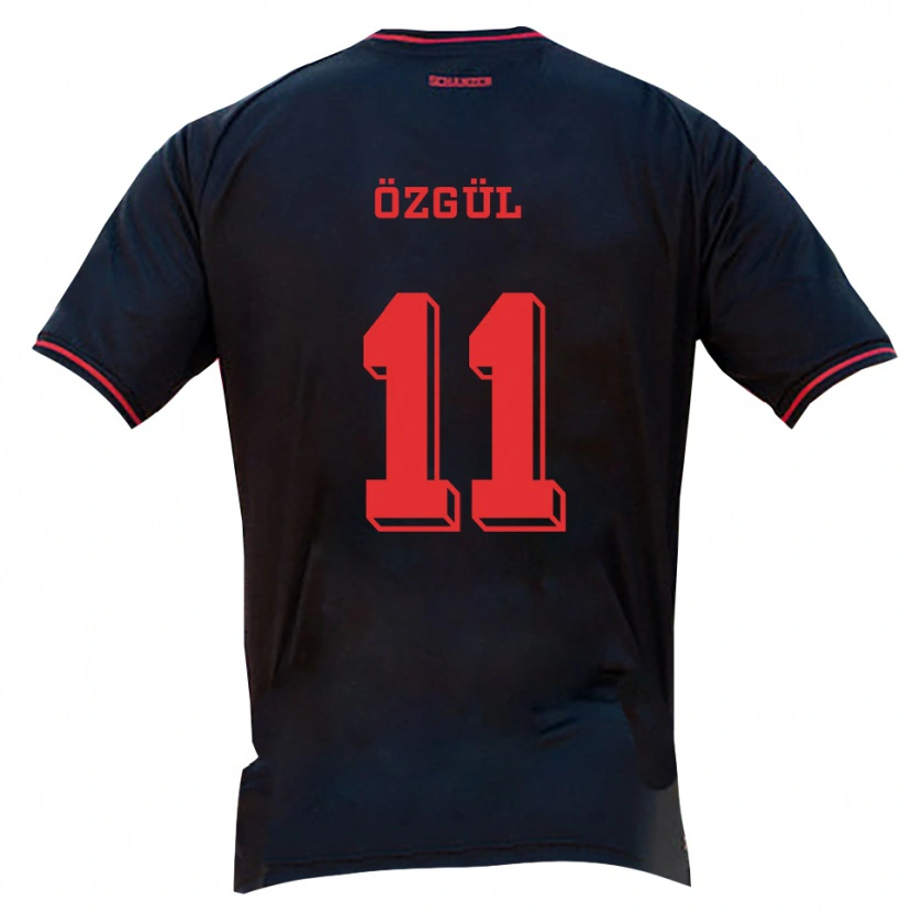 Danxen Heren Ege Özgül #11 Zwart Rood Wit Uitshirt Uittenue 2025/26 T-Shirt