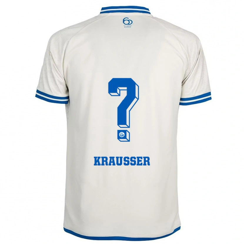 Danxen Heren Lenny Kraußer #0 Wit Blauw Uitshirt Uittenue 2025/26 T-Shirt