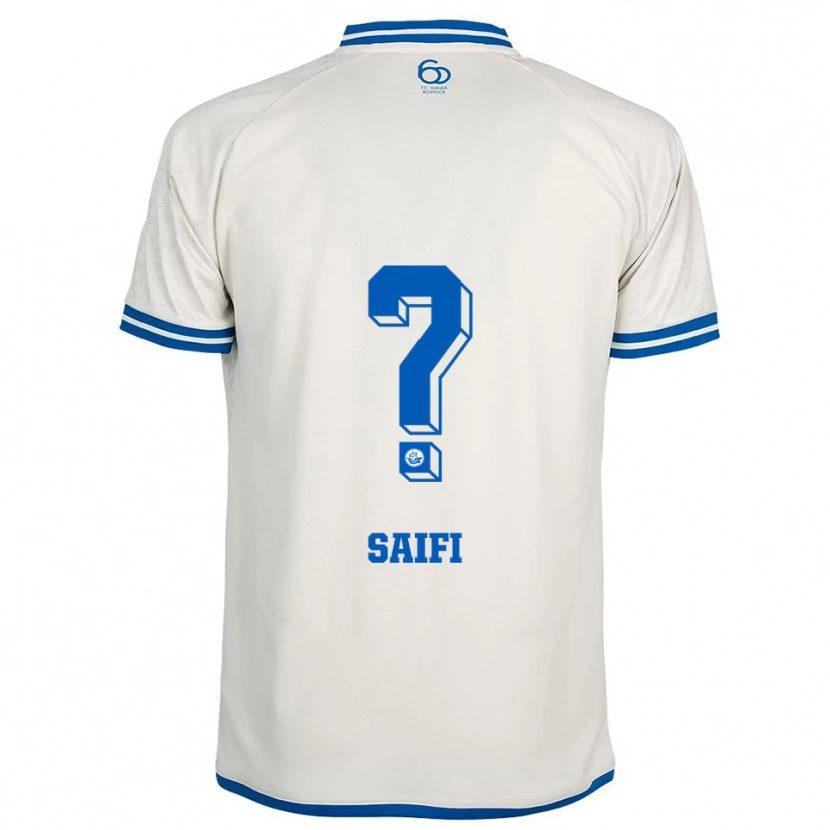 Danxen Heren Sahand Saifi #0 Wit Blauw Uitshirt Uittenue 2025/26 T-Shirt