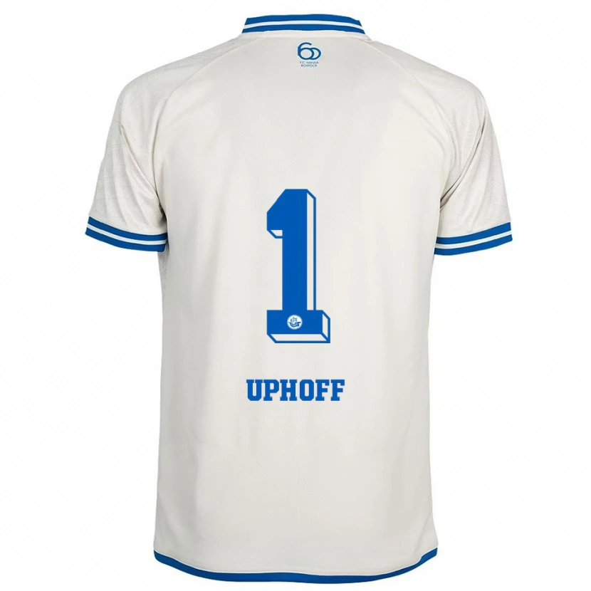 Danxen Heren Benjamin Uphoff #1 Wit Blauw Uitshirt Uittenue 2025/26 T-Shirt