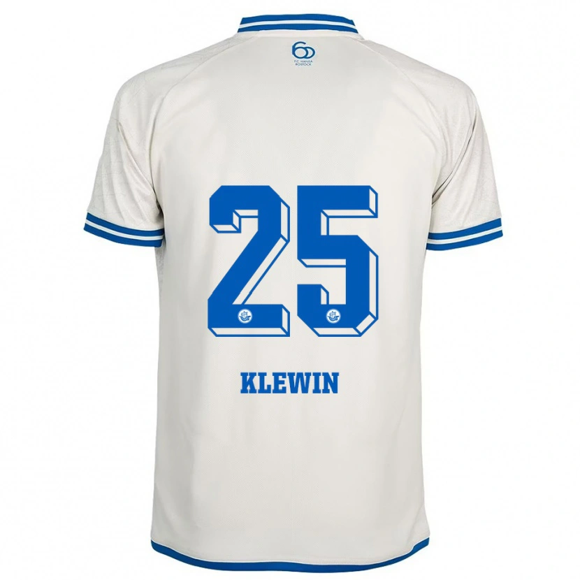 Danxen Heren Philipp Klewin #25 Wit Blauw Uitshirt Uittenue 2025/26 T-Shirt