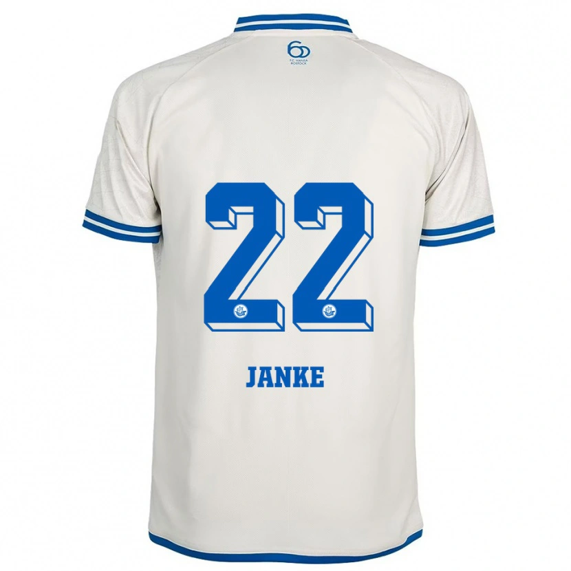 Danxen Heren Kim Janke #22 Wit Blauw Uitshirt Uittenue 2025/26 T-Shirt