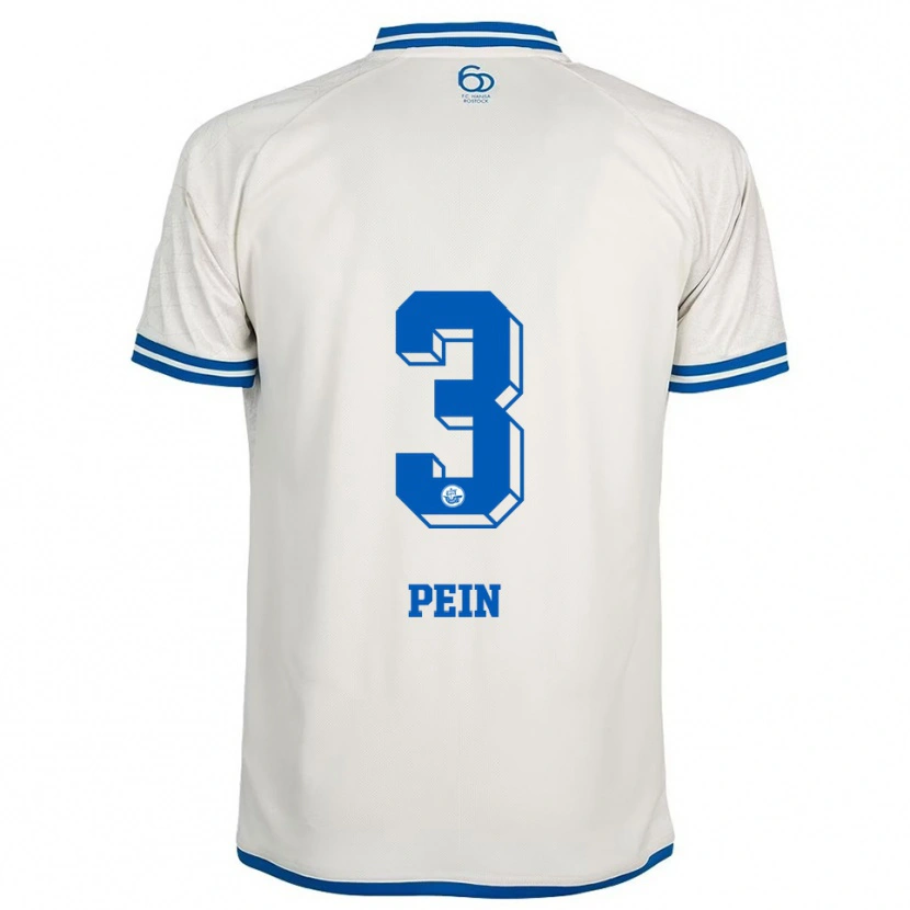 Danxen Heren Ria Pein #3 Wit Blauw Uitshirt Uittenue 2025/26 T-Shirt