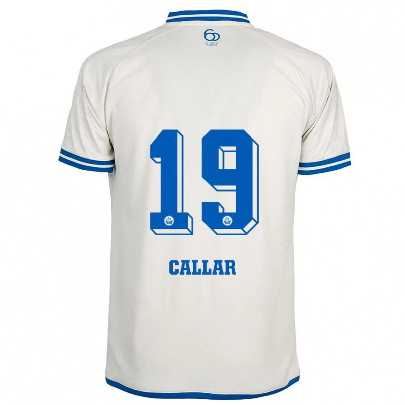 Danxen Heren Arda Callar #19 Wit Blauw Uitshirt Uittenue 2025/26 T-Shirt
