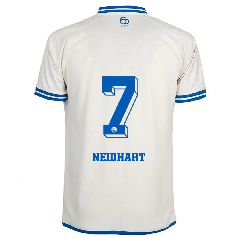 Danxen Heren Nico Neidhart #7 Wit Blauw Uitshirt Uittenue 2025/26 T-Shirt