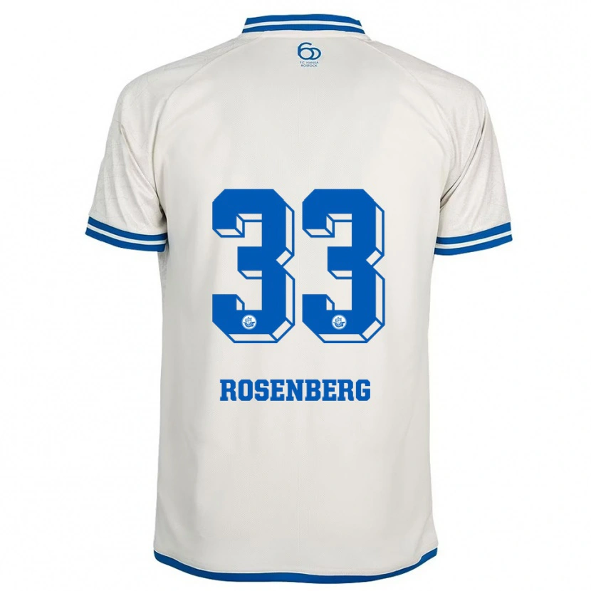 Danxen Heren Moritz Rosenberg #33 Wit Blauw Uitshirt Uittenue 2025/26 T-Shirt