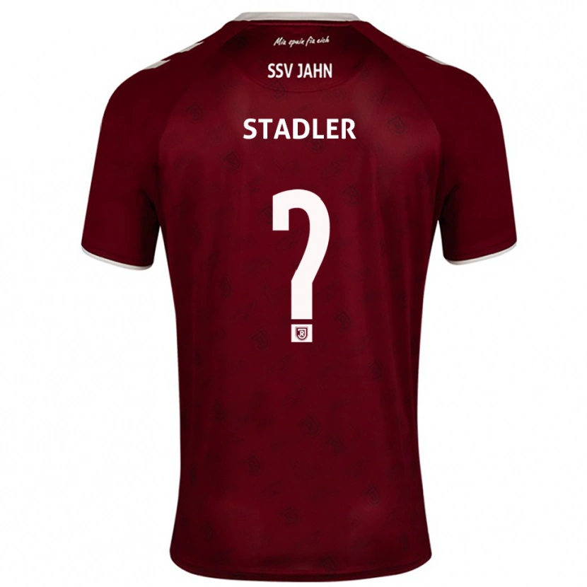 Danxen Heren Sebastian Stadler #0 Bordeaux Wit Uitshirt Uittenue 2025/26 T-Shirt