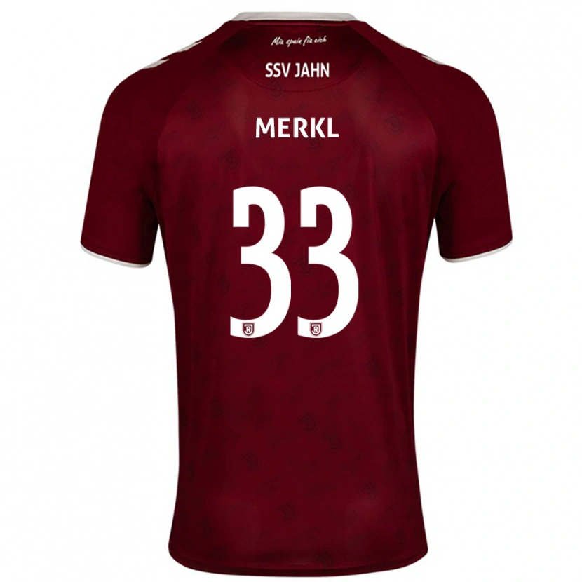 Danxen Heren Maurice Merkl #33 Bordeaux Wit Uitshirt Uittenue 2025/26 T-Shirt