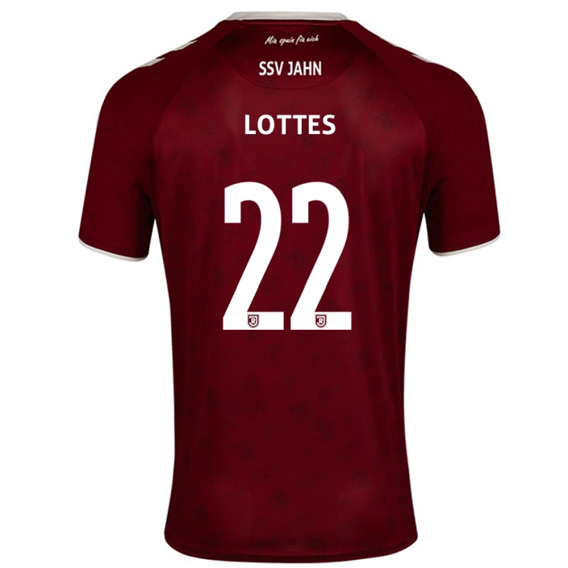 Danxen Heren Benjamin Lottes #22 Bordeaux Wit Uitshirt Uittenue 2025/26 T-Shirt