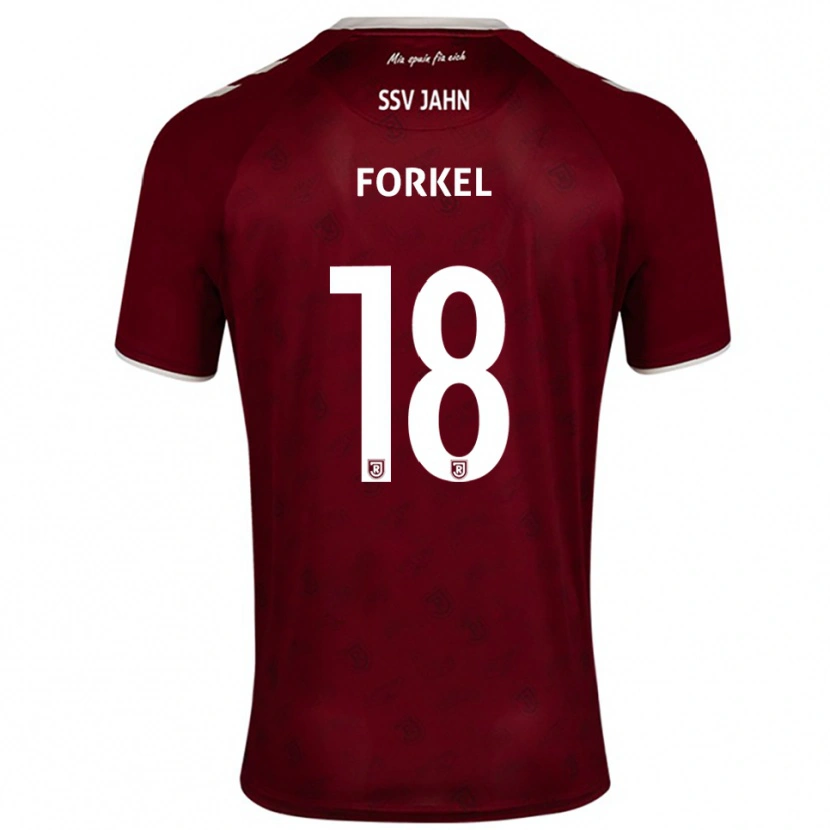 Danxen Heren Dustin Forkel #18 Bordeaux Wit Uitshirt Uittenue 2025/26 T-Shirt