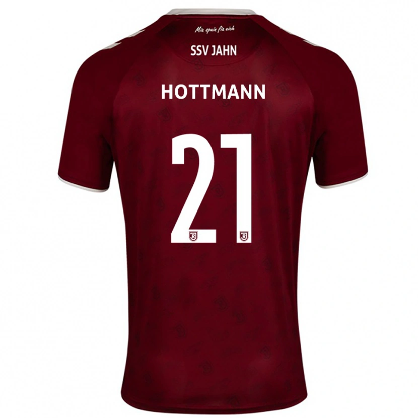 Danxen Heren Eric Hottmann #21 Bordeaux Wit Uitshirt Uittenue 2025/26 T-Shirt