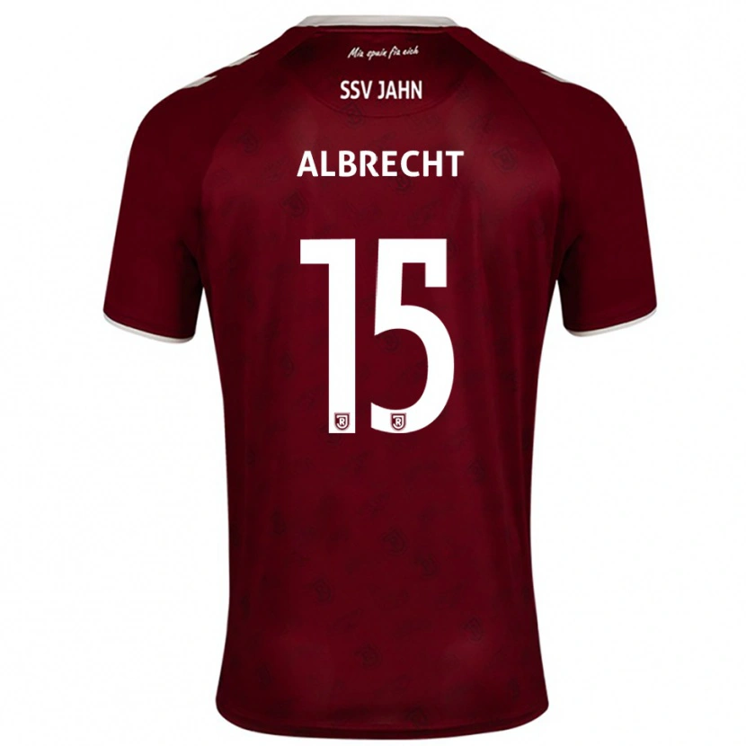 Danxen Heren Felix Albrecht #15 Bordeaux Wit Uitshirt Uittenue 2025/26 T-Shirt