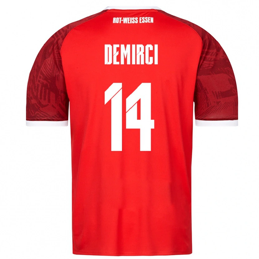 Danxen Heren Mehmet Demirci #14 Rood Bordeaux Wit Uitshirt Uittenue 2025/26 T-Shirt