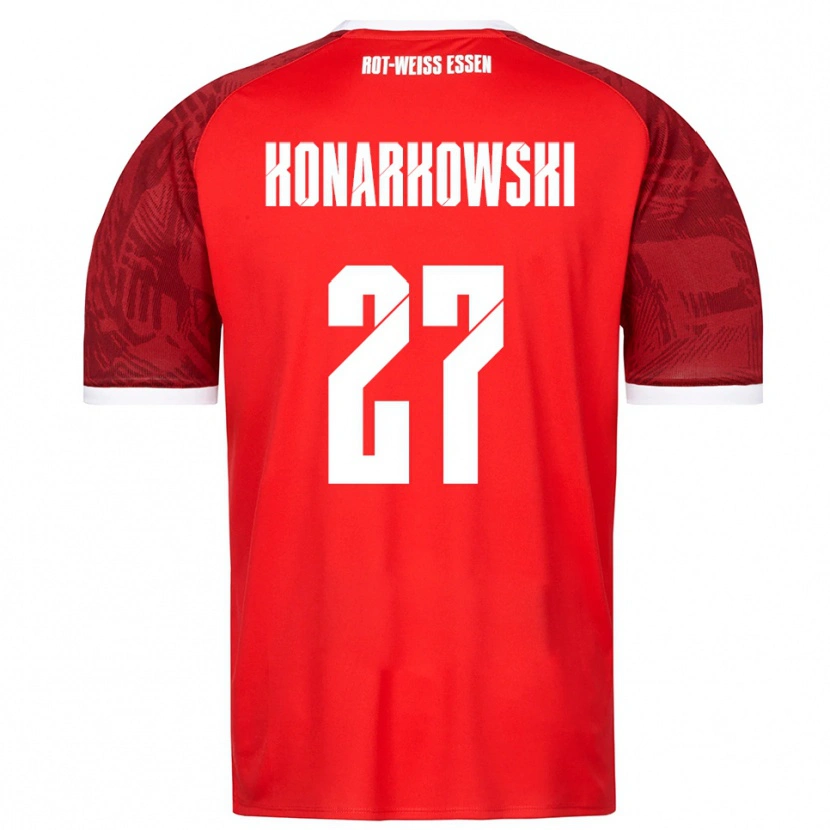 Danxen Heren Mirco Konarkowski #27 Rood Bordeaux Wit Uitshirt Uittenue 2025/26 T-Shirt