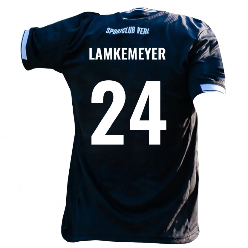 Danxen Heren Moritz Lamkemeyer #24 Zwart Wit Uitshirt Uittenue 2025/26 T-Shirt