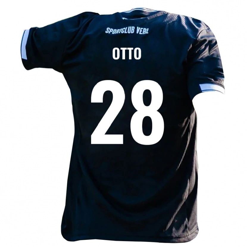 Danxen Heren Yari Otto #28 Zwart Wit Uitshirt Uittenue 2025/26 T-Shirt