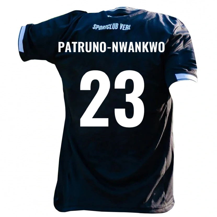Danxen Heren Josiah Patruno-Nwankwo #23 Zwart Wit Uitshirt Uittenue 2025/26 T-Shirt